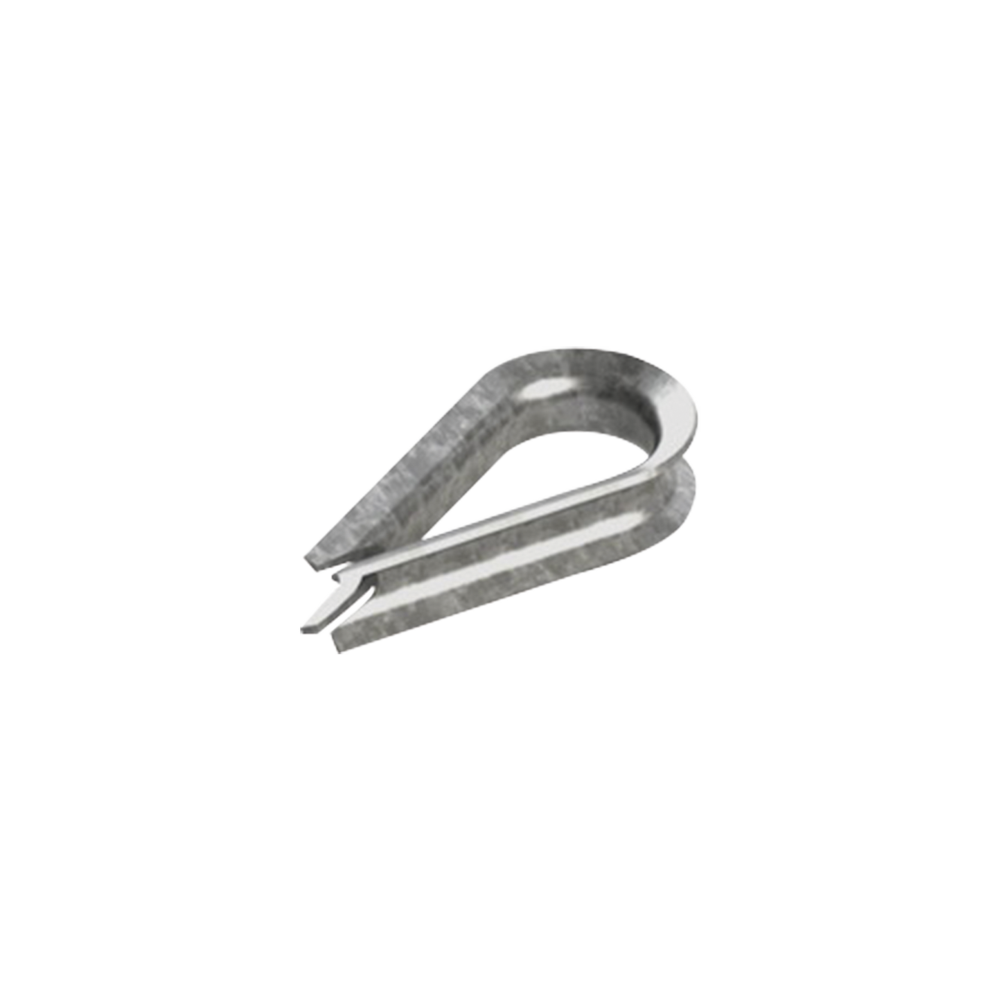 Cuello/ Guardacabo/ Rozadera para Cable de 3/8" de Acero Galv. por Inmersión.