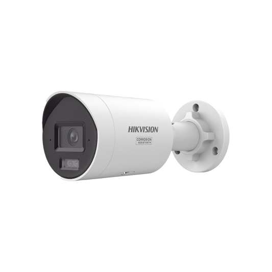 [Dual Light + ColorVu 3.0 + HikAI] Bala IP 8 Megapixel / Lente 2.8 mm / 40 mts IR + Luz Blanca / 2 Microfonos Integrados / Exterior IP67 / WDR 130 dB / ACUSENSE 3.0 / Metal / NEMA 4X / ACUSEARCH
