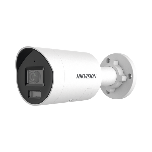 [Dual Light + ColorVu 3.0 + HikAI] Bala IP 8 Megapixel / Lente 2.8 mm / 40 mts IR + Luz Blanca / 2 Microfonos Integrados / Exterior IP67 / Estrobo Azul y Rojo / WDR 130 dB / ACUSENSE 3.0 / Metal / NEMA 4X / ACUSEARCH