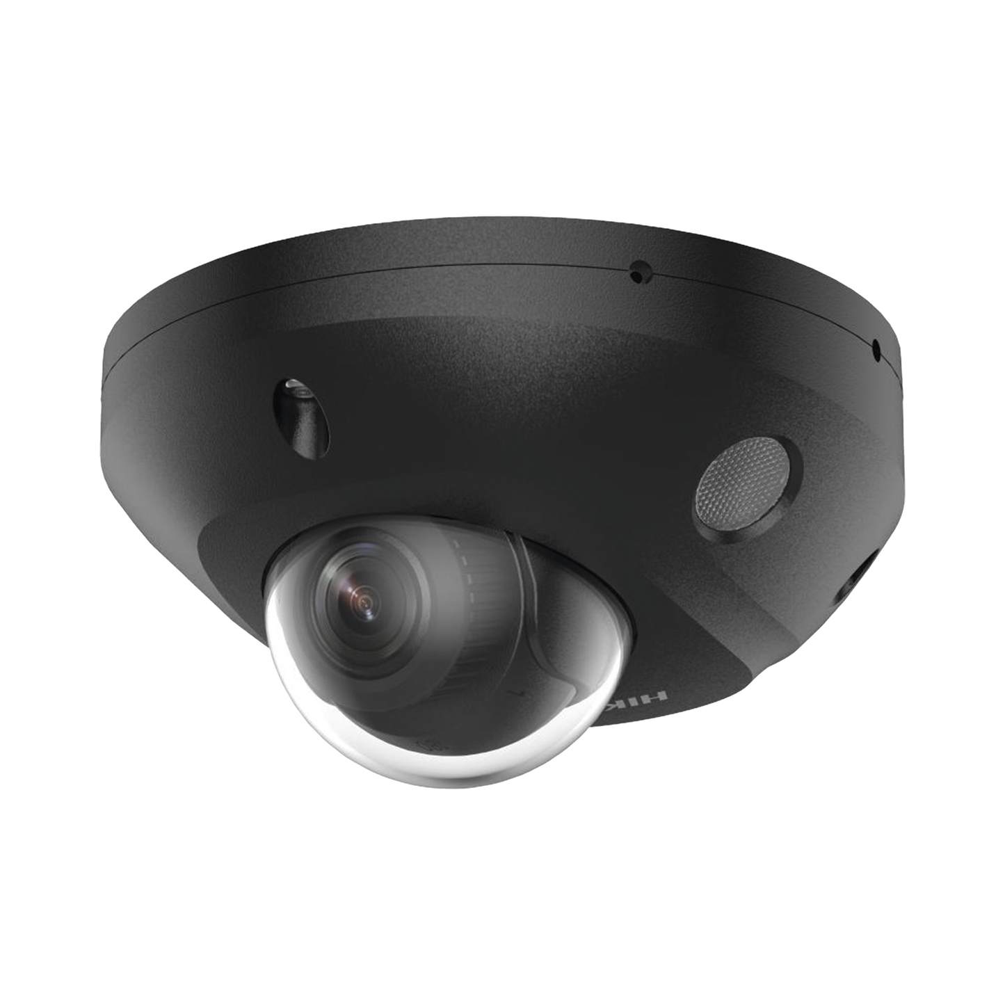 [Dual Light + 2 Micrófonos Integrados] Mini Domo IP 4 Megapixel / Color Negro / Lente 2.8 mm / 30 mts Luz Blanca + 30 mts IR / ACUSENSE / Exterior IP67 / IK08 / WDR 120 dB / PoE / ONVIF / Alarmas I/O / Micro SD / ACUSEARCH