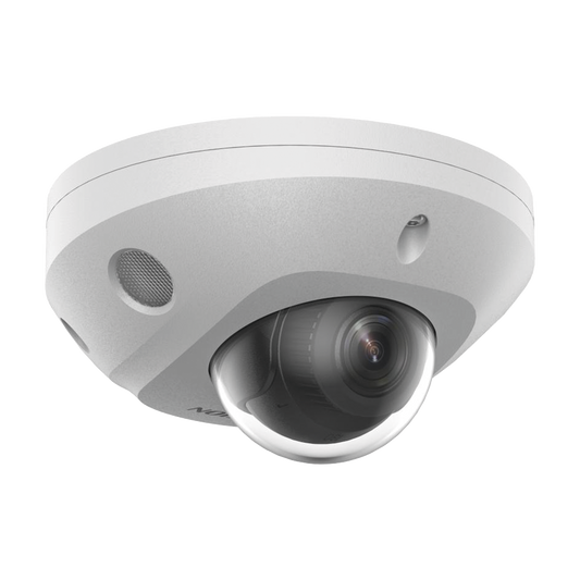[Dual Light + 2 Micrófonos Integrados] Mini Domo IP 6 Megapixel / Lente 2.8 mm / 30 mts Luz Blanca + 30 mts IR / ACUSENSE / Exterior IP67 / IK8 / WDR 120 dB / PoE / ONVIF / Micro SD / ACUSEARCH