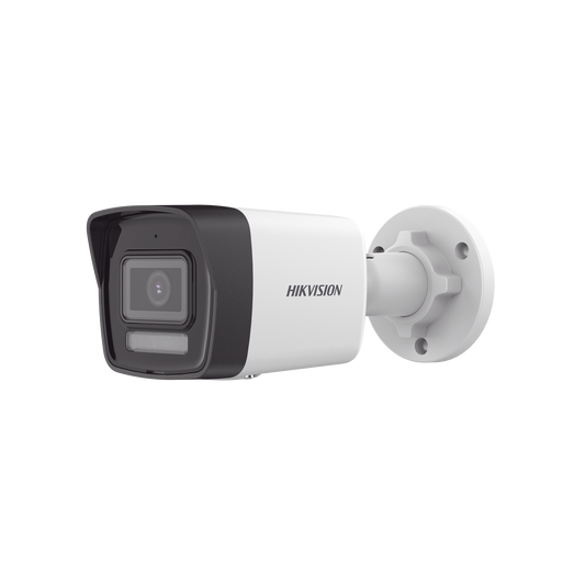 [Dual Light] Bala IP 4 Megapixel / Lente 2.8 mm / 30 mts IR + 20 mts Luz Blanca / Micrófono Integrado / Exterior IP67 / H.265 / PoE / ONVIF / Micro SD