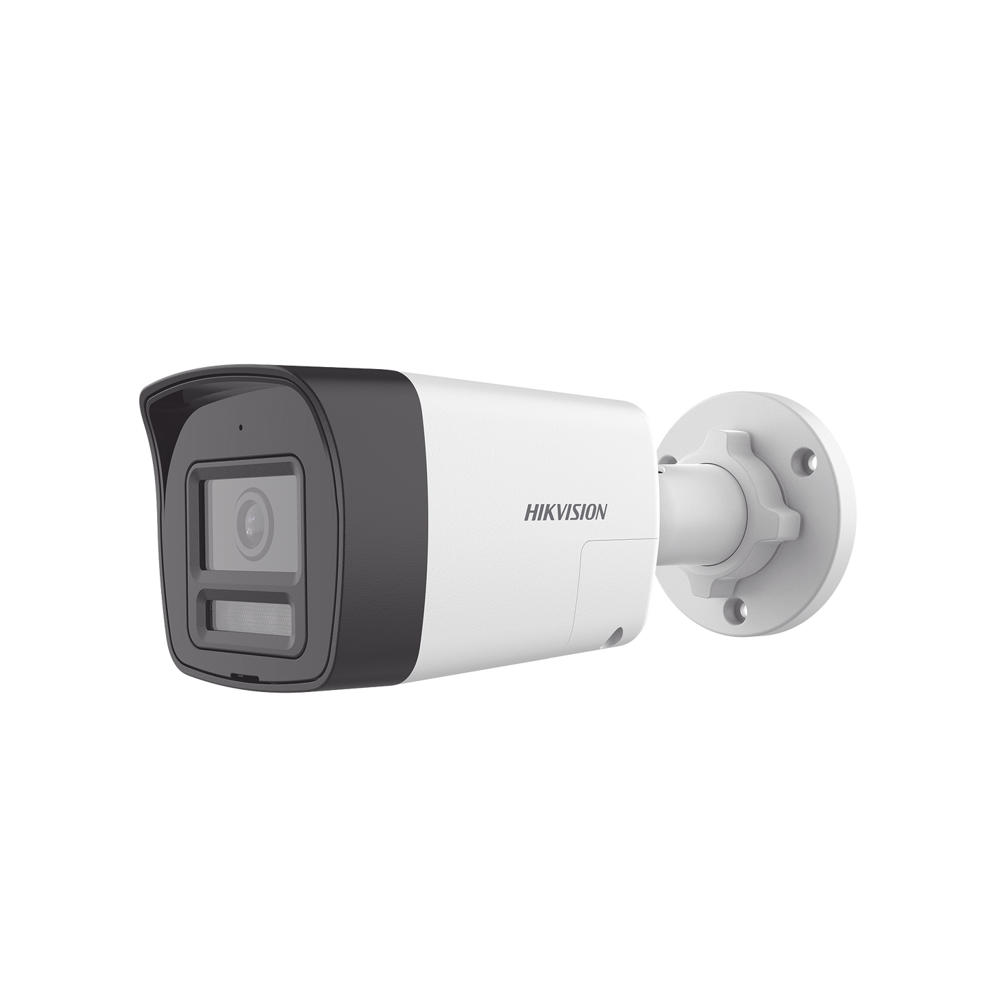 [Audio Bidireccional + Dual Light + ColorVu] Bala TURBOHD 3K (5 Megapixel) / Lente 2.8 mm Angulo de vision 112° / 30 mts IR EXIR + 20 mts Luz Blanca / Micrófono y Bocina Integrado / Exterior IP67 / Metal / dWDR