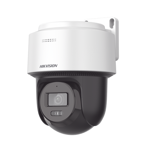 [FlexVu] Domo PT IP 4 Megapixel / Lente 4 mm / Dual Light (30 mts IR + 30 mts Luz Blanca) / Autoseguimiento en Humanos / PoE / IP66 / Micrófono y Bocina Integrado (Audio de Dos Vías) / Micro SD / Incluye Montaje de Pared o Techo /