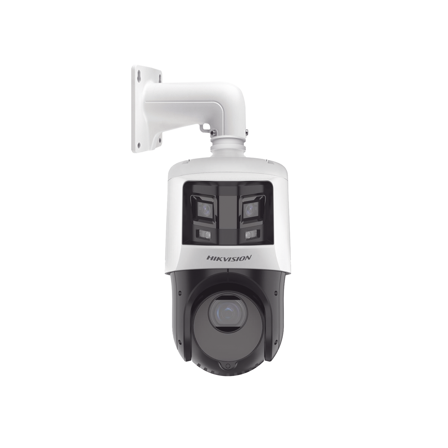 [TandemVu] Domo PTZ IP 4 Megapixel con Cámara Panoramica 6 Megapixel / 25X Zoom / 100 mts IR / IP66 / WDR / PoE+ / Entrada-Salida de Audio y Alarma / Ultra Baja Iluminación / Micro SD