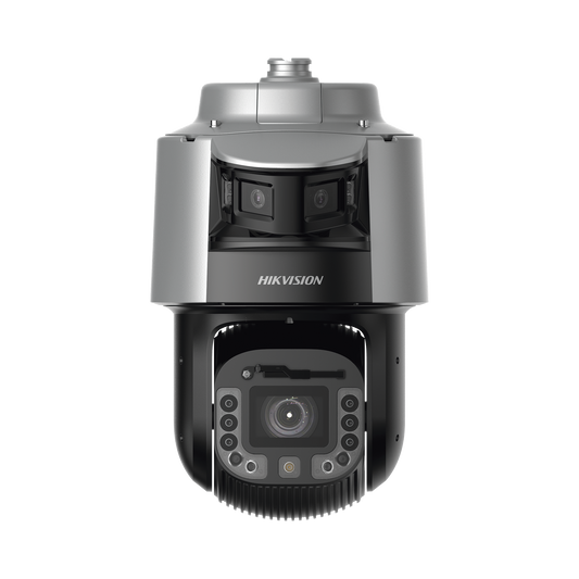 [TandemVu] Domo PTZ IP 4 Megapixel con Cámara Panoramica 180º de 6 Megapixel / 25X Zoom / 300 mts IR y 30 mts Luz Blanca / IP67 / IK10 / Autoseguimiento / Wiper / Deep learning / Entrada-Salida de Audio y Alarma / Ultra Baja Iluminació