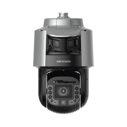 [TandemVu] Domo PTZ IP 4 Megapixel con Cámara Panoramica 180º de 6 Megapixel / 42X Zoom / 300 mts IR y 30 mts Luz Blanca / IP67 / IK10 / Autoseguimiento / Wiper / Deep learning / Entrada-Salida de Audio y Alarma / Ultra Baja Iluminació