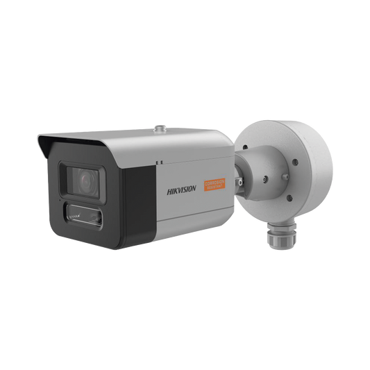 Bala IP 4 Megapixel / Lente Mot. 7 a 35 mm / Polimero Anticorrosivo (Ideal para Zonas Costeras o Alta Salinidad) / ColorVu / Dual Light (50 mts IR + 50 mts Luz Blanca) / WDR 130 dB / Exterior IP68 / IK10 / ONVIF / Micro SD