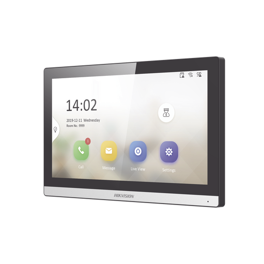 Monitor IP WiFi Touch Screen 7" para Videoportero IP / Vídeo en Vivo / PoE Estándar / Apertura Remota / Llamada Entre Monitores / Audio bidireccional / Borde slim