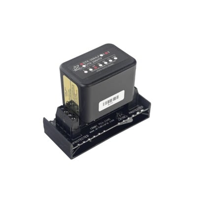 Protector Contra Sobretensiones para Circuitos de Datos y Señalización con Base, Panel de Incendio, Panel de Alarma, Audio, Iluminación de Bajo Voltaje