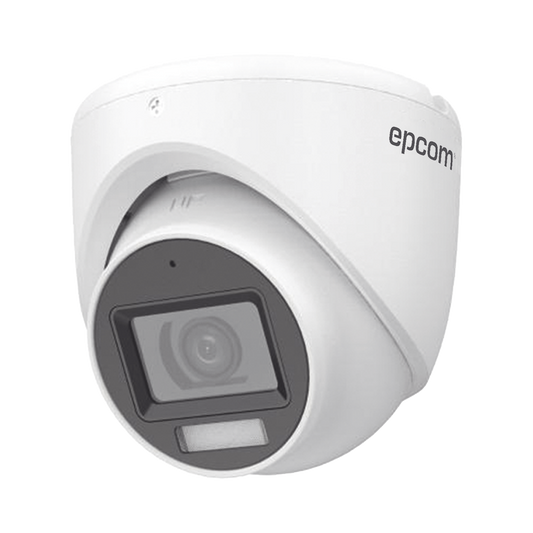 [Dual Light + ColorVu] Turret TURBOHD 2 Megapixel (1080p) / Lente 2.8 mm / 30 mts IR + 20 mts Luz Blanca / Gran Angular 101° / Exterior IP67 / Micrófono Integrado / 4 Tecnologías / Metal