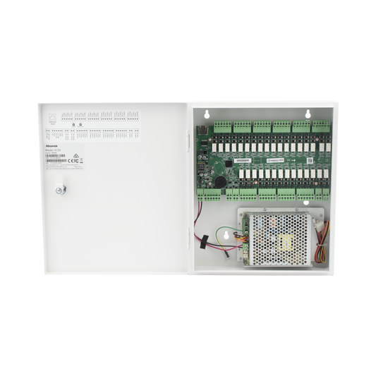 Controlador de Elevador IP Para 32 Pisos / Gestión 100% en la Nube / Interfaz Web / Pases Temporales desde App / Activación de Pisos desde App/ Wiegand / POE / 20,000 Tarjetas /100,000 Eventos / Compatible con Videoporteros Akuvox