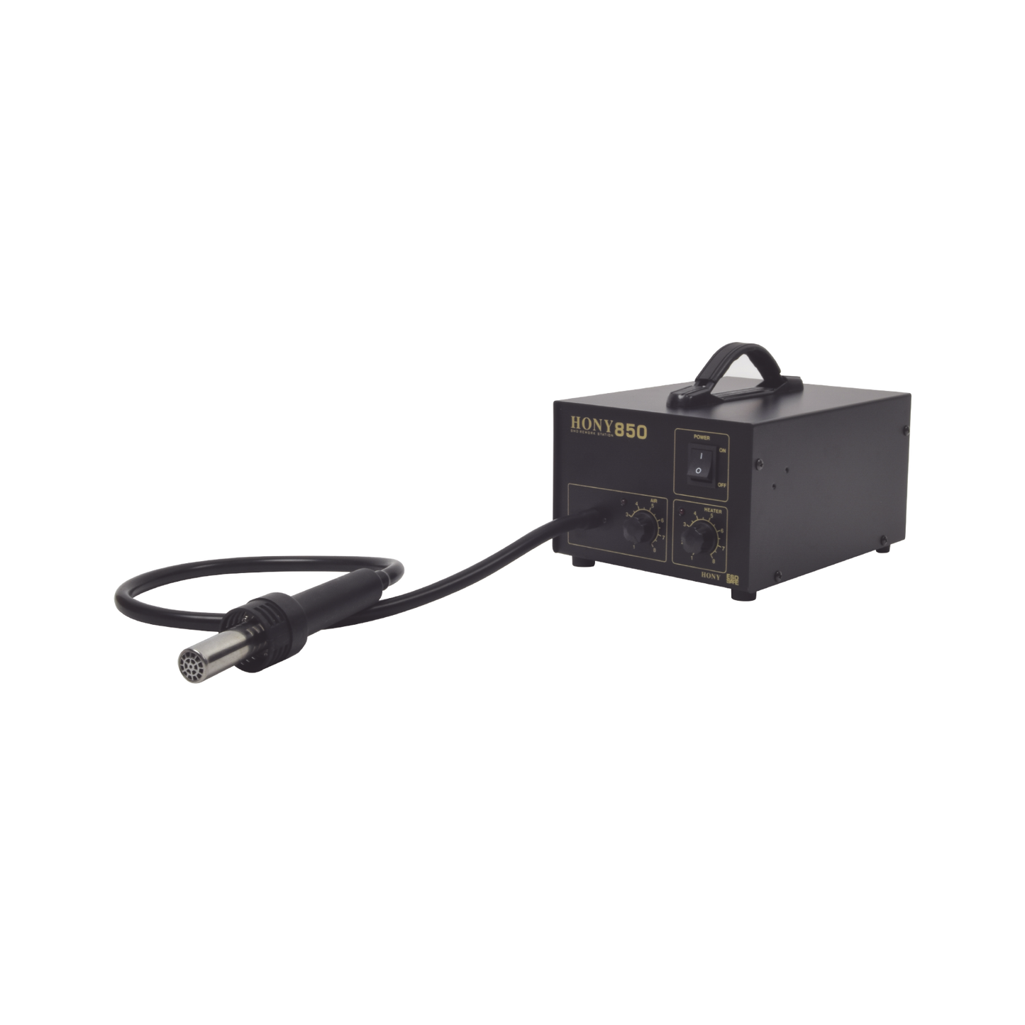 Estación para soldar SMD (Aire caliente) de 20W con 4 boquillas.