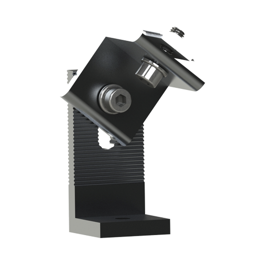 Soporte L para fijación de riel 5 Y 8 en techo de concreto