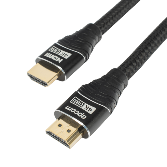 Cable HDMI de 5m | Alta Definición | Longitud | Version 2.0 | Alta velocidad 18Gbps | 4K@60Hz | Conectores Chapados en Oro | Tipo Redondo