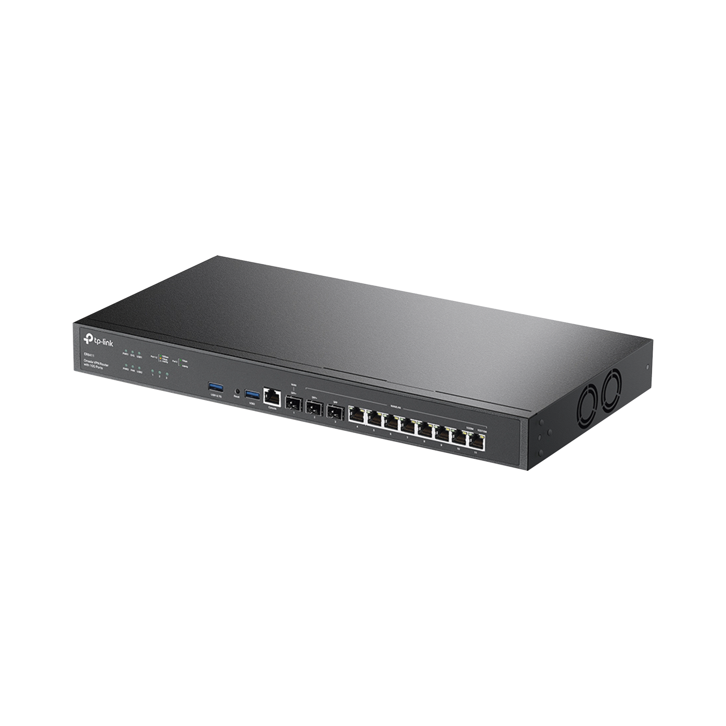 Router Omada VPN / SDN Multi-WAN 10G / 1 Puerto WAN SFP+ 10G / 1 Puerto WAN/LAN SFP+ 10G / 1 Puerto WAN/LAN SFP 1G / 8 puertos LAN/WAN 1G / 2 Puertos USB / 2.3 Millones Sesiones Concurrentes / Administración Centralizada OMADA SDN.