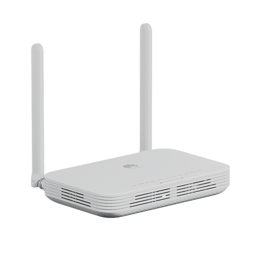 HUAWEI MiniFTTO - ONU Wi-Fi 6 doble banda / 2.976 Gbps / 4 puertos 10/100/1000 Mbps + 1 GPON (SC/UPC) + 1 puerto POST / Downstream 2.488 Gbps / Upstream 1.244 Gbps / Ganancia de Antena 5dBi / Beamforming / Roaming / MIMO 2X2 / Administración Nube