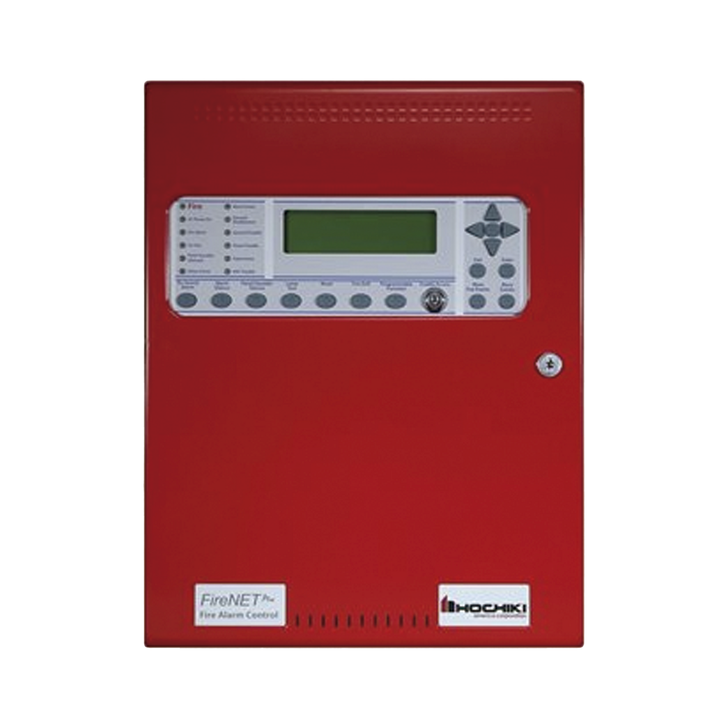 Panel De Detección De Incendio, Direccionable, 1 Lazo SLC, 127 puntos/bases sonoras por lazo, En Ingles, No Dialer, No Tarjeta Red, No Expandible, Color Rojo, Estandar, 120V, Serie FireNET Plus® (0100-16260)