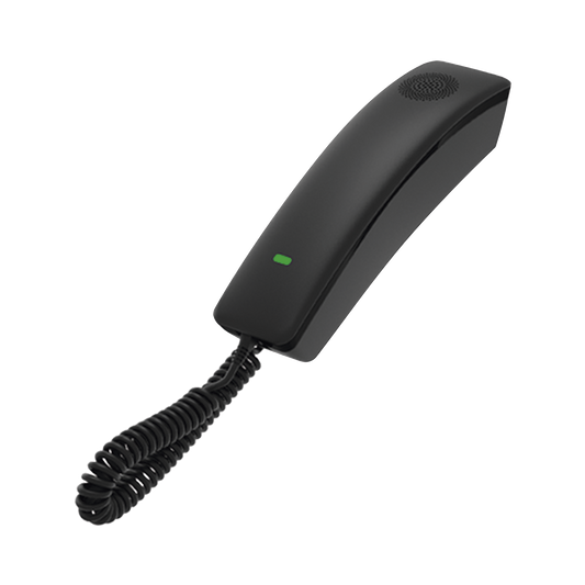 Teléfono IP profesional para Hotelería, montaje en pared, teclado numérico estándar, conferencia de 3 vías, Opus y PoE.