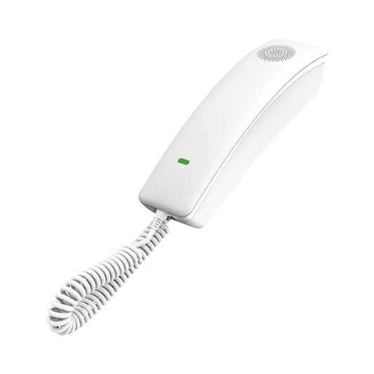 Teléfono IP profesional para Hotelería, montaje en pared, teclado numérico estándar, conferencia de 3 vías, Opus y PoE.