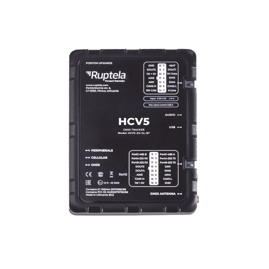 Localizador 4G LTE Obtenga información de la computadora del vehiculo lectura CAN, OBD y LCV / Sensores Bluetooth / Vehiculos ligeros / Vehiculos pesados / RS485 / RS232 / Análogico / RFID