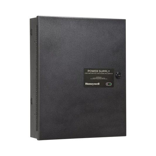 Fuente de Alimentación Remota / 10 Amperes / 3 Entradas / 7 Salidas NAC o Auxiliar de 24 Vcc / Compatible con paneles Notifier, Farenhyt, Silent Knight y Fire-Lite / Gabinete Negro