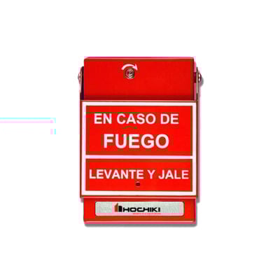 Estación De Jalón Convencional De Doble Acción, Color Rojo, Texto En Español (0600-01230) Incluye varilla de vidrio