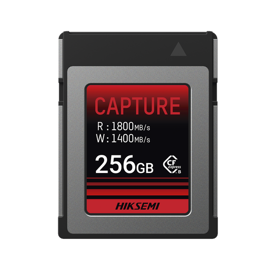 Memoria CFexpress tipo B / Clase 10 de 256 GB / Especializada para Cámaras de Fotografía y Video / 1800 MB/s Lectura / 1400 MB/s Escritura