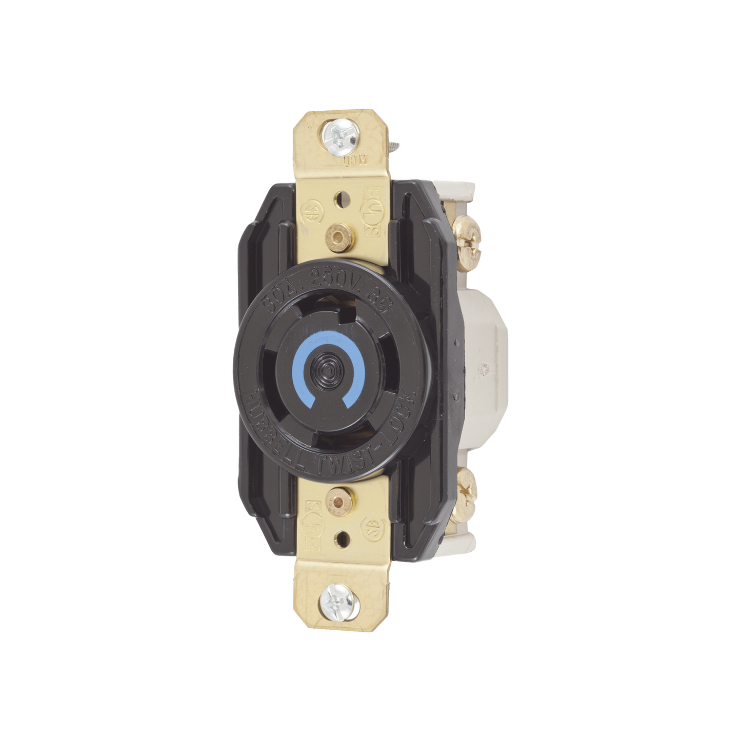Receptáculo con Bloqueo de Media Vuelta Industrial 30 A 250 V CA / 3 Polos 4 Hilos / Nema L15-30R.