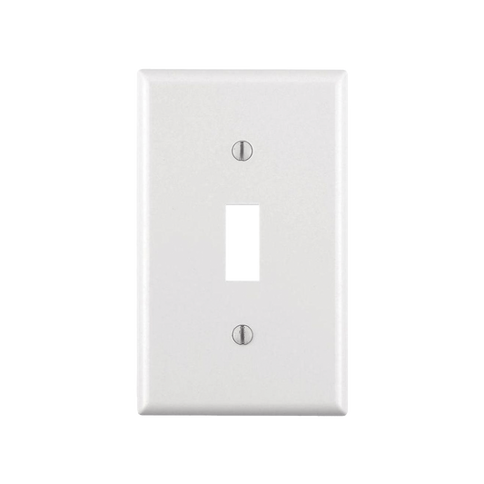 Placa para Interruptor de Palanca / Color Blanco.