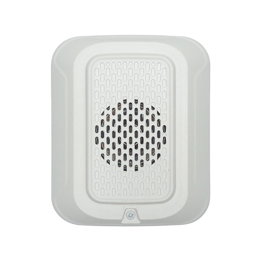 Sirena de Baja Frecuencia / Montaje en Pared / 12 o 24 Vcd / Color Blanco