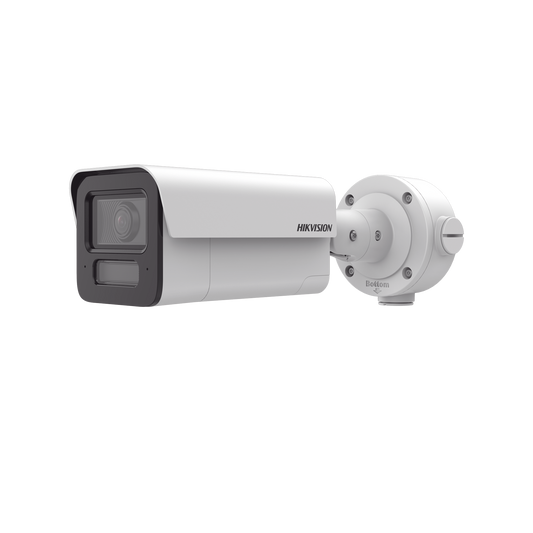 Bala IP 4 Megapixel / Lente 2.8 mm / 80 mts IR EXIR / DeepinView / Analíticos de 80 Metros de Distancia con Protección Perimetral / Micrófono y Bocina Integrado / IP67 / IK10 / H.265+ / DARKFIGHTER 2.0 / WDR 120 dB / Micro SD