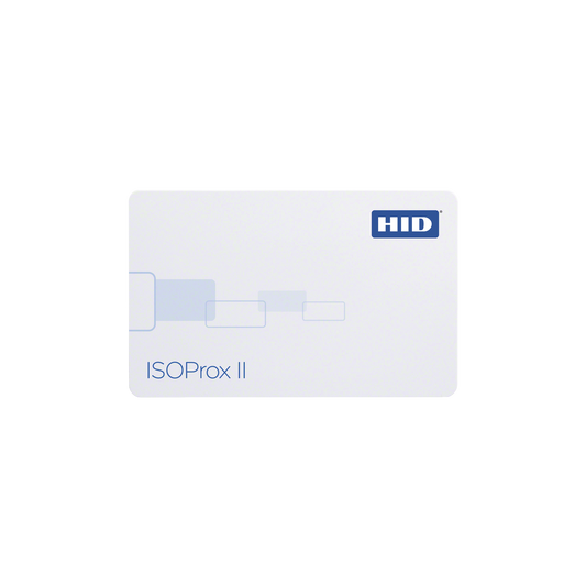 Tarjeta de Proximidad ISOProx II HID (Delgada) (1386LGGMV) Perforada Verticalmente / Garantía de por Vida / 1586/ 1386