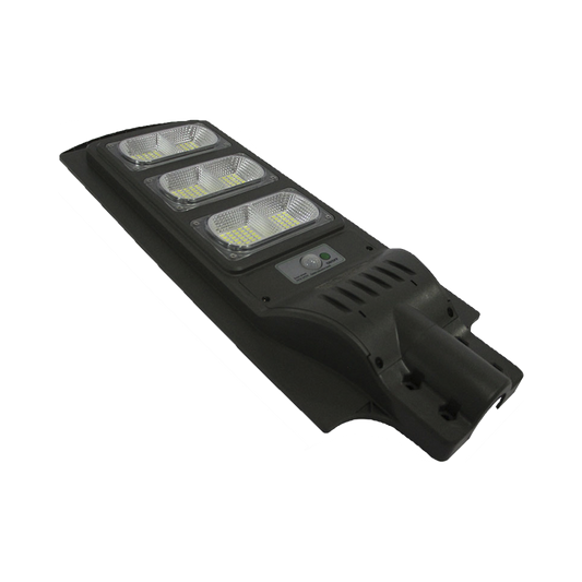 Luminaria con Panel Solar y Sensor de Movimiento de 120 W/ Luz 6 500 K / Dimensiones 625 x 240 mm / Ángulo de Luz 120°.