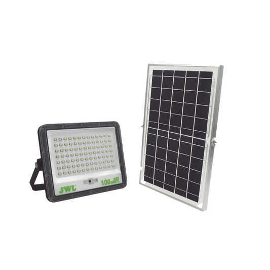 Reflector con Panel Solar 100 W / Batería 3.2 V CD / T.C.C. 6 500 K / IP66.