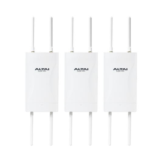 Kit de 3 Puntos de Acceso WiFi 6 y PTMP Omnidireccional, Doble Banda Simultanea en 2.4 y 5 GHz, Hasta 300 m de Cobertura WiFi, Hasta 2.976 Gbps, Hasta 256 Usuarios Concurrentes, Administración en Nube Gratis con INSIGHTS