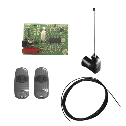 Kit Receptor inalámbrico con antena / Hasta 45M en linea de vista / INCLUYE dos controles y 3 metros de cable RG58 para la antena