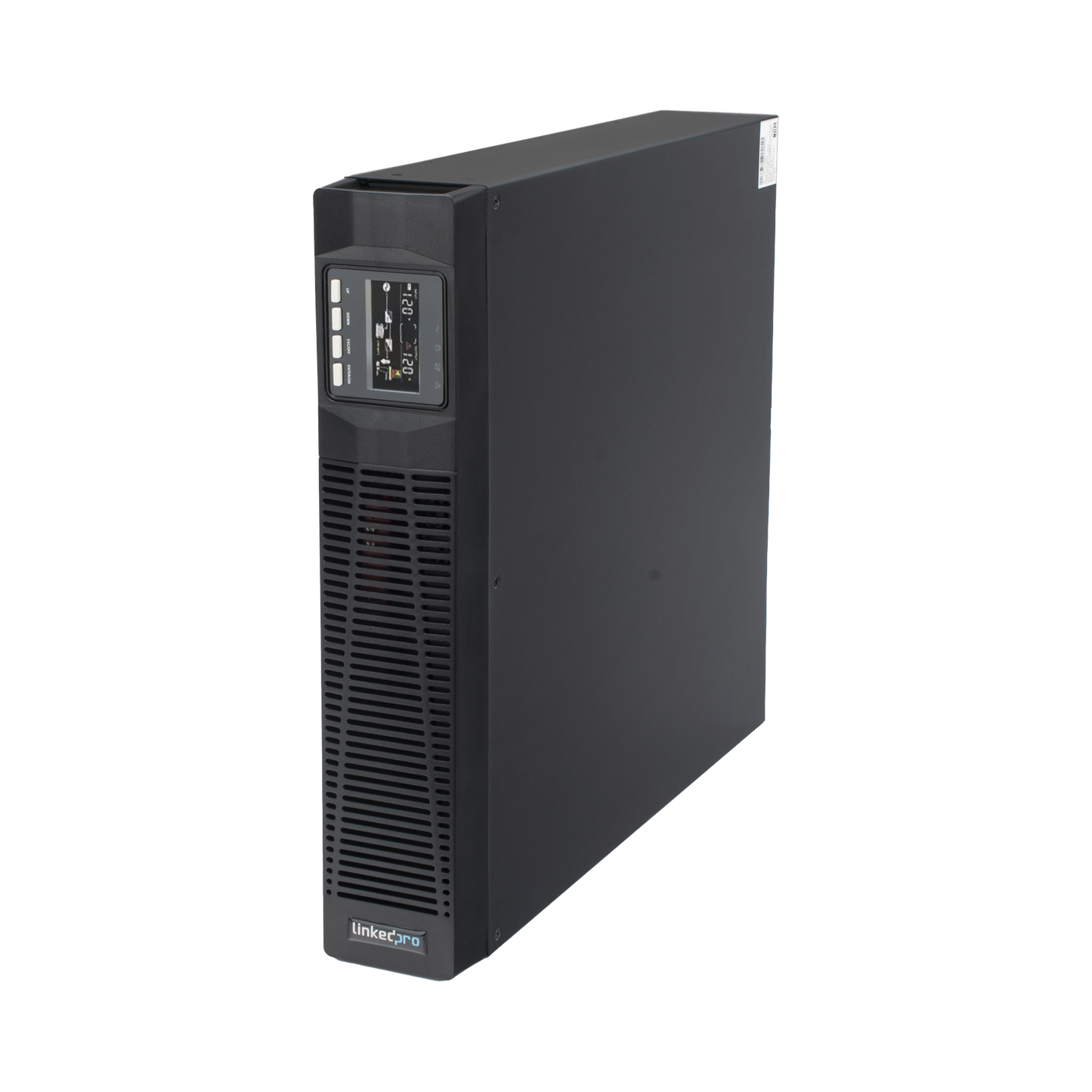 UPS de 2000VA/1800W / Topología On-Line Doble Conversión / Entrada y Salida de 120 Vca / Clavija de Entrada NEMA 5-20P / Pantalla LCD Configurable / Formato Rack/Torre