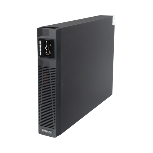 UPS de 3000VA/2700W / Topología On-Line Doble Conversión con Baterías Internas / Entrada y Salida de 120 Vca / Pantalla LCD Configurable / Formato Rack o Torre / 8 Salidas
