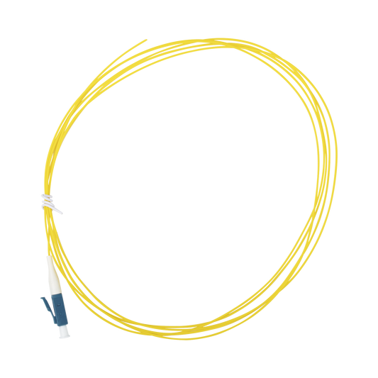 Pigtail de Fibra Óptica Monomodo LC/UPC, simplex de 2 metros