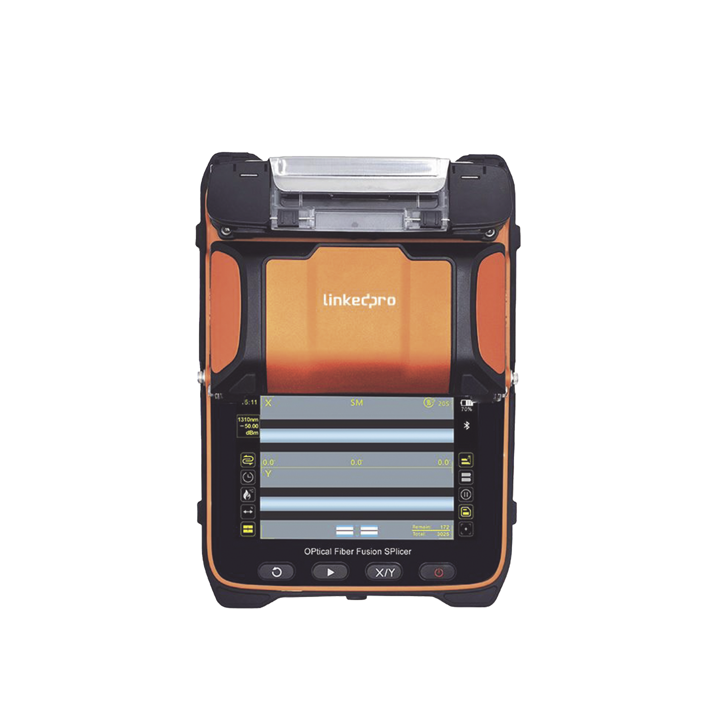 Fusionadora de Fibra Óptica MultiModo y MonoModo / 6 motores / Alineación por Núcleo / OPM + VFL / Capacitación Remota Gratuita