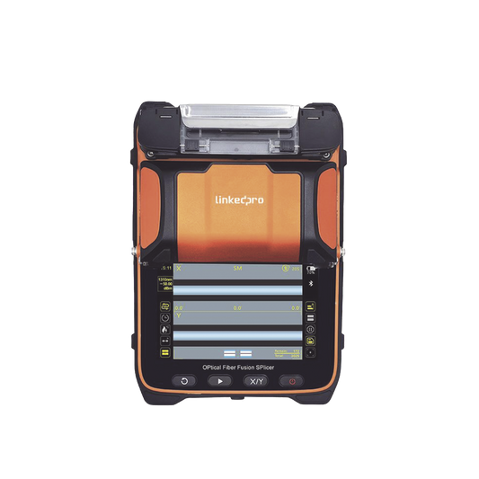 Fusionadora de Fibra Óptica MultiModo y MonoModo / 6 motores / Alineación por Núcleo / OPM + VFL / Capacitación Remota Gratuita