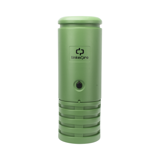 Pedestal para Cajas de Empalme de Fibra Óptica Cilíndrico Color Verde con Bracket Estandar (No incluye caja de empalme)