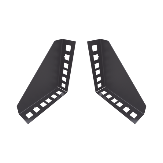 Par de Sujetadores para Instalación de Equipo Rackeable en Placa o Pared (hasta 2U), Puede soportar 10 Kg