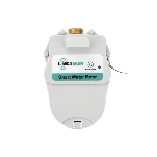FLUJOMETRO DE AGUA LORAWAN® PARA TUBERIA DE 1/2 PULGADA CON VALVULA DE CORTE DE FLUJO