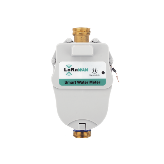 FLUJOMETRO DE AGUA LORAWAN® PARA TUBERIA DE 3/4 PULGADA CON VALVULA DE CORTE DE FLUJO