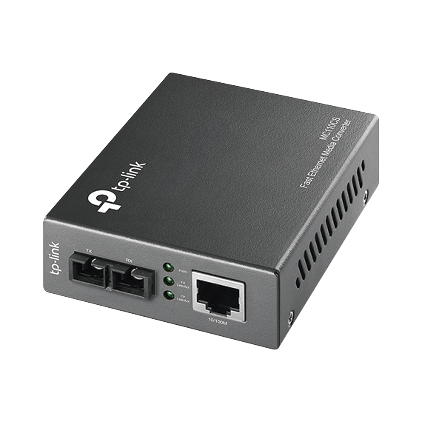 Convertidor Fibra Óptica Monomodo / 1 Puerto RJ45 10/100 Mbps / Puerto Fibra Óptica SC 100 Mbps / Hasta 20 kilometros / Plug and Play