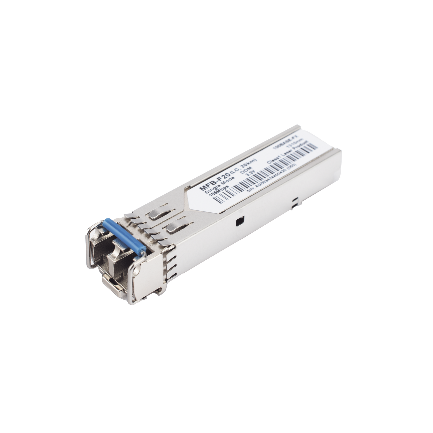 Transceptor mini-Gbic SFP 100Mbps LC 1310nm para fibra Mono Modo 20 Km