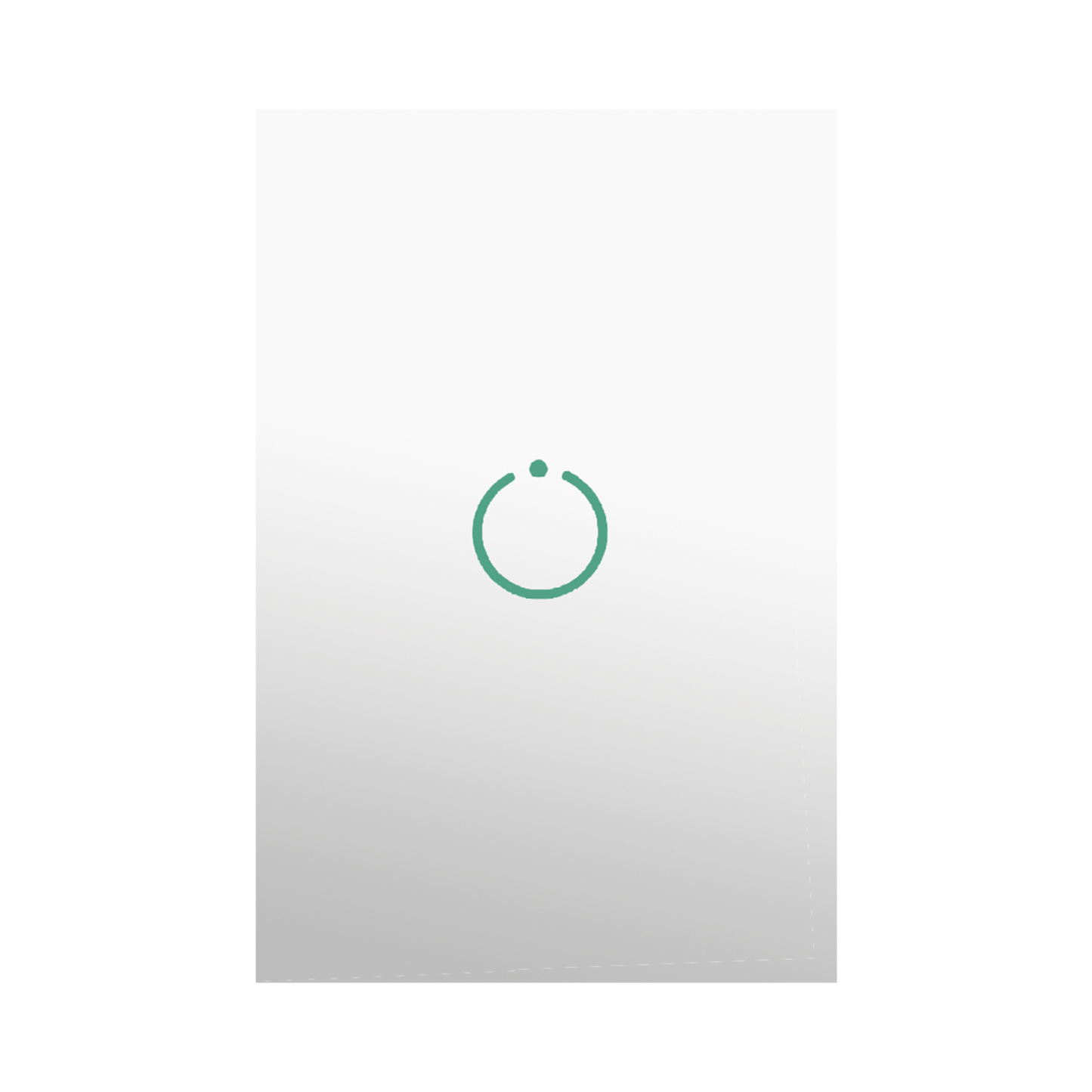 (ZWAVE) Interruptor On/Off panel táctil touch inalámbrico Zwave Plus 1 boton. Compatible con Hubitat HC8, Álula M2M, otro