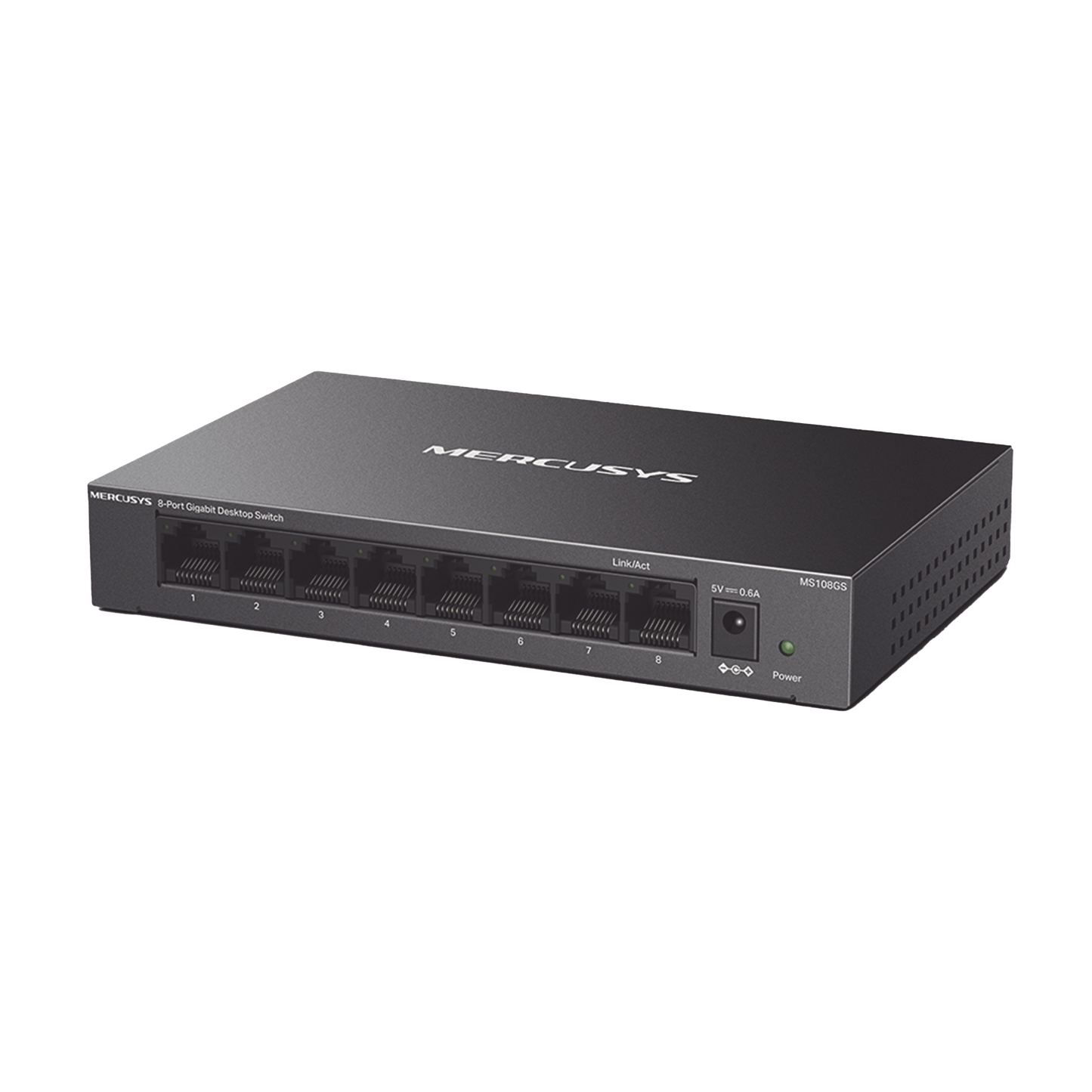 Switch NO Administrable / Para escritorio / Carcasa de Metal / 8 puertos 10/100/1000 Mbps / Diseño Compacto / Plug and Play